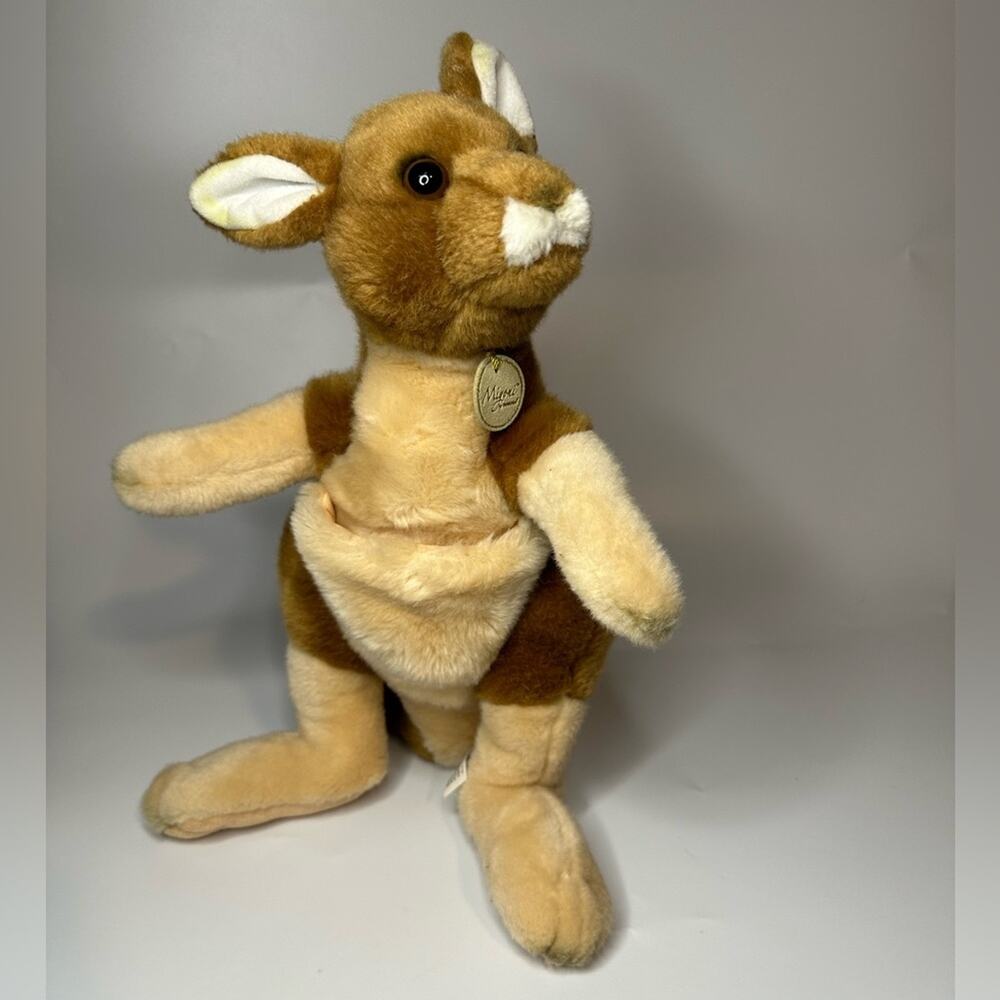 Plush Kangaroo with Pouch Miyoni by Aurora Stuffed aAnimal